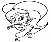 shimmer et shine halloween pack coloriage