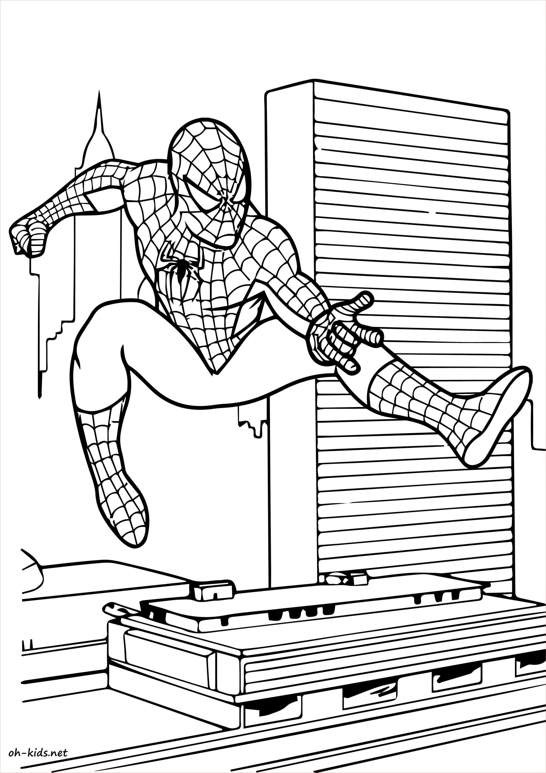 frais coloriage imprimer spiderman