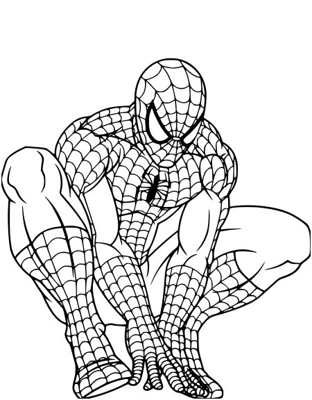 coloriage spiderman et dessin