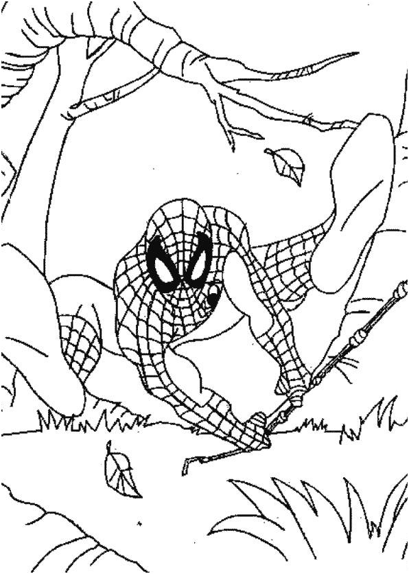 coloriage enfant spiderman