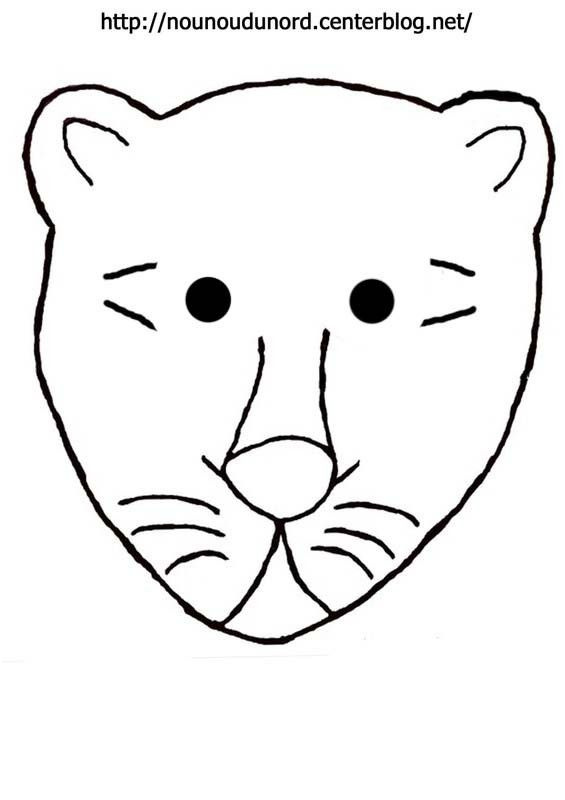 2216 coloriage tete de lion dessine par nounoudunord