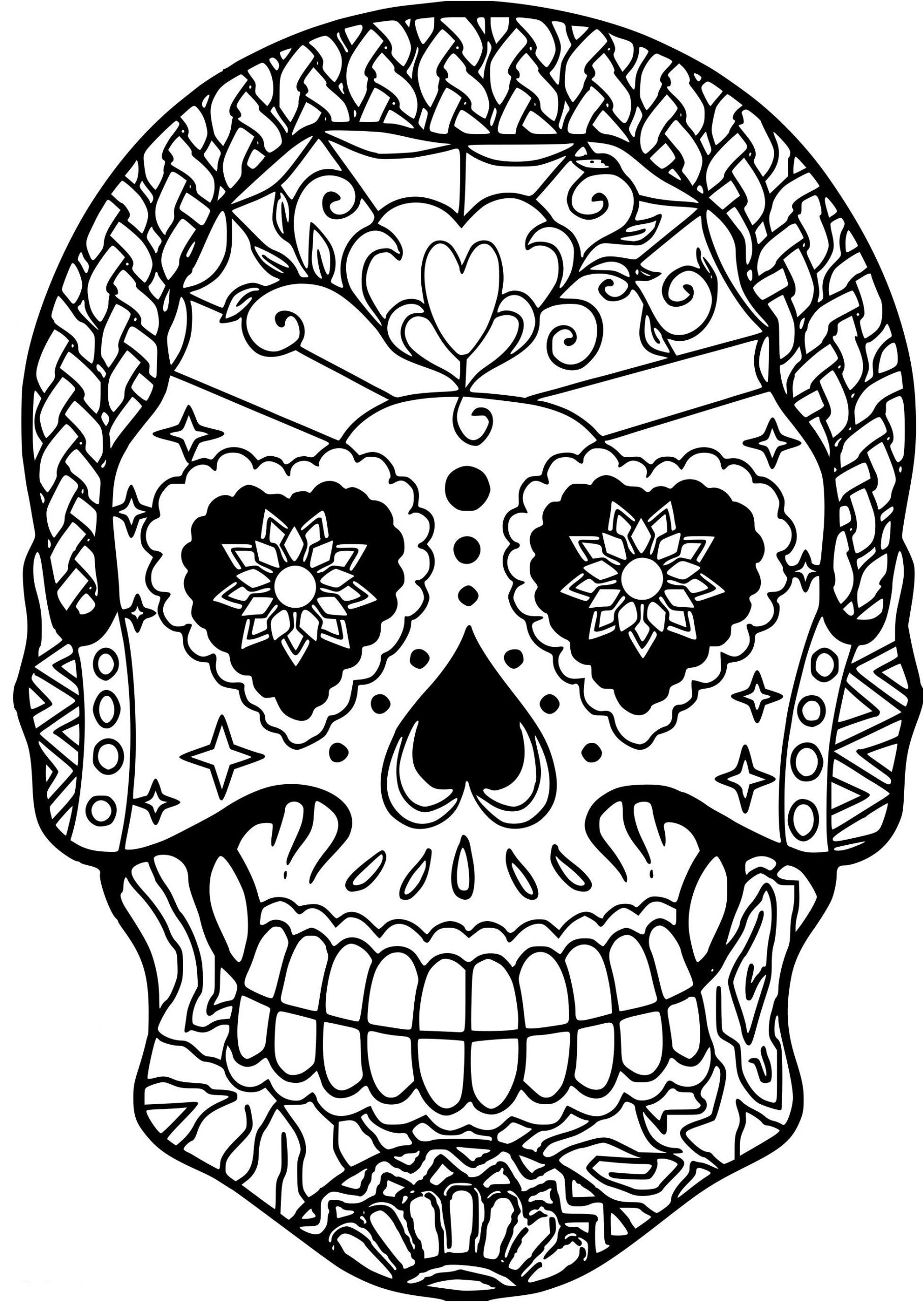 tete de mort mexicaine a colorier elegant coloriage tete de mort gratuit a imprimer libre coloriages en ligne