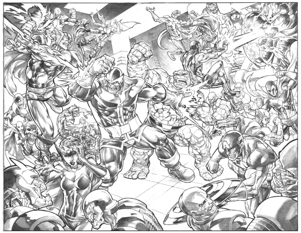 marvel avengers infinity war thanos coloring pages lineart