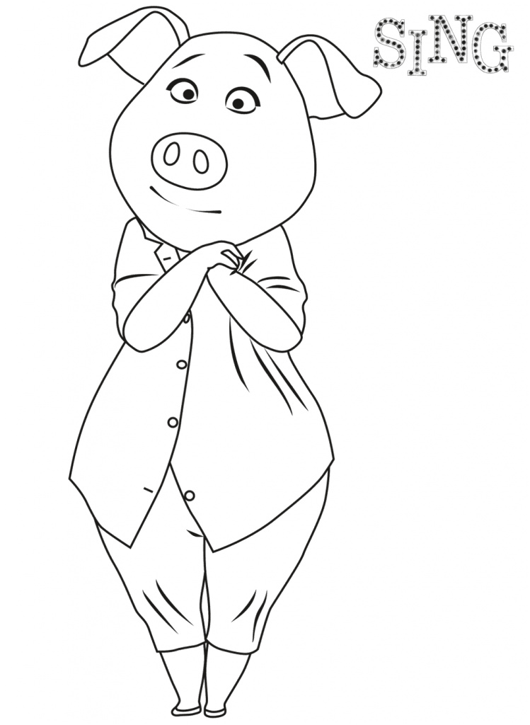 sing coloring pages