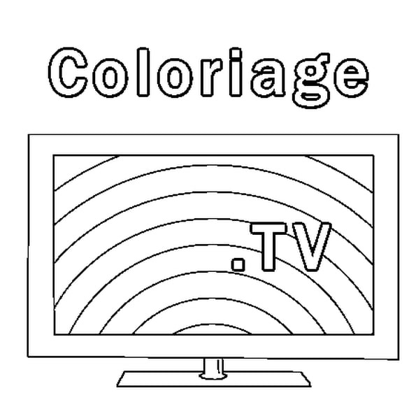 tv coloriage