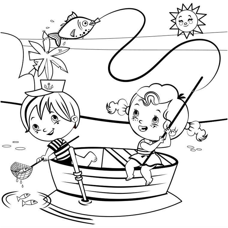 9 Rustique Coloriage Vacances Stock  COLORIAGE