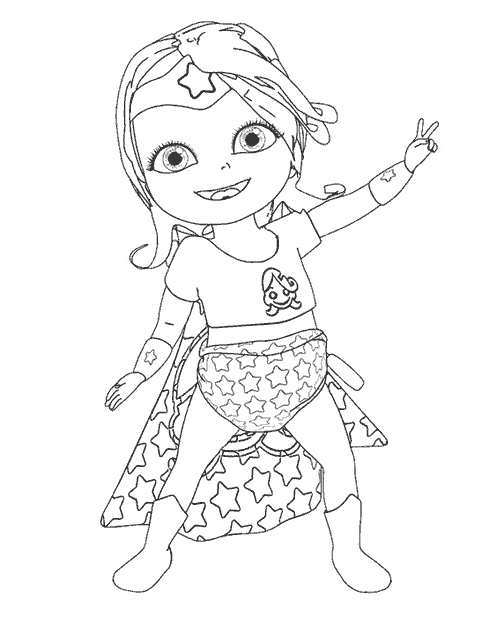 coloriage bebe lilly wonder woman