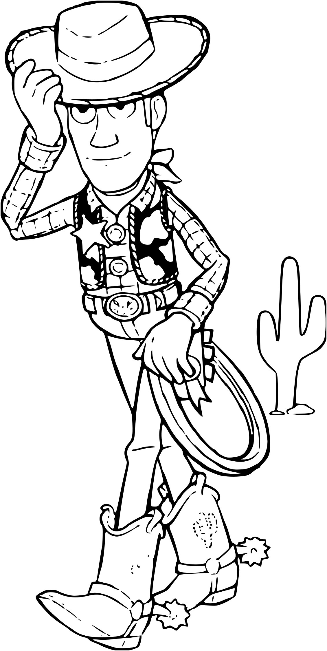 coloriage sherif woody