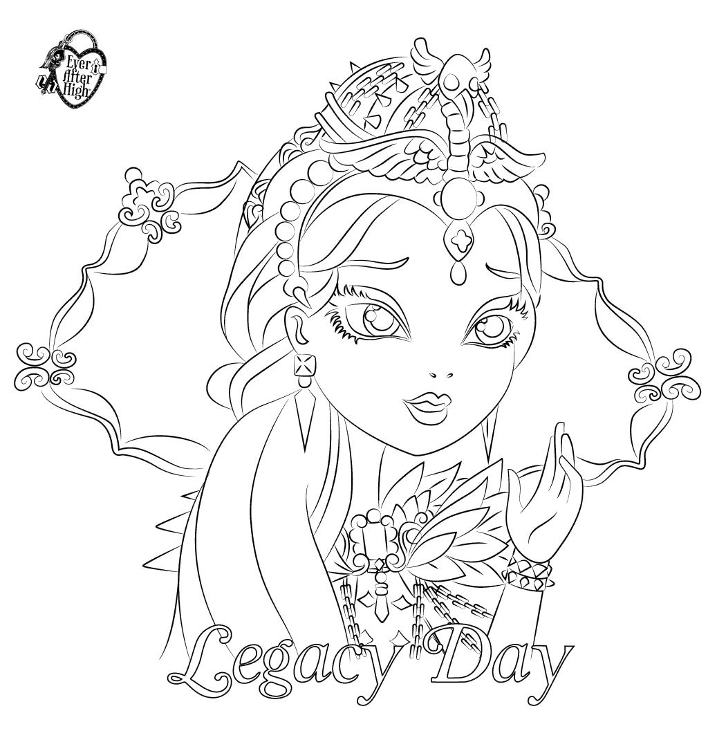 coloriage ever after high raven queen
