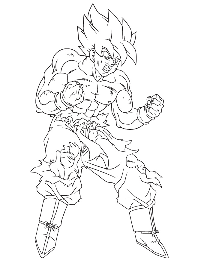 dragon ball z coloring pages