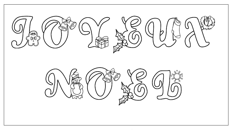 coloriage de Noel