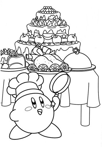 kirby coloring pages of nintendo kirby