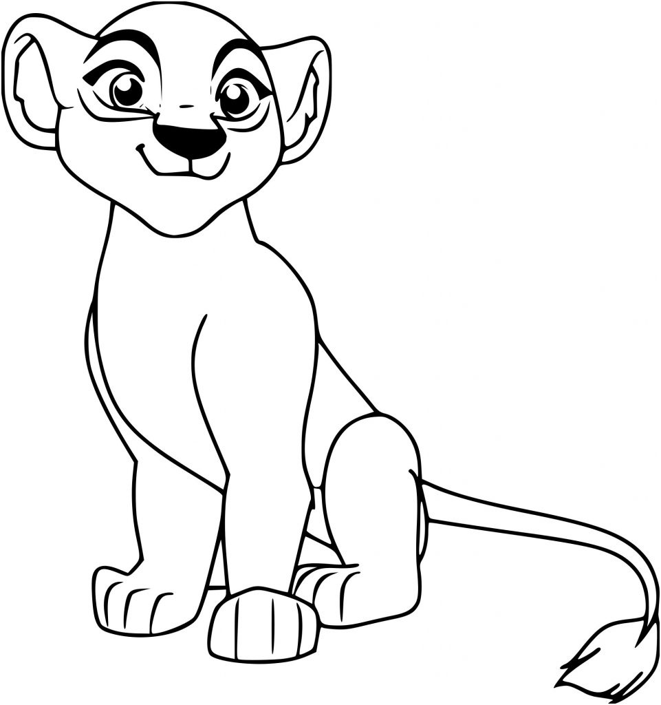 lion coloriage 2