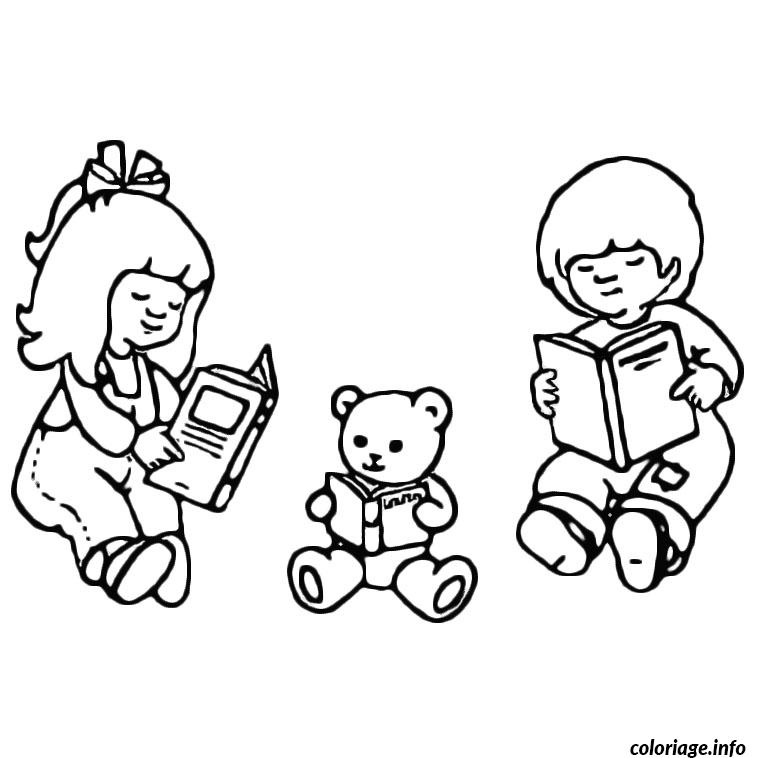 enfants nounours livres coloriage dessin 8939