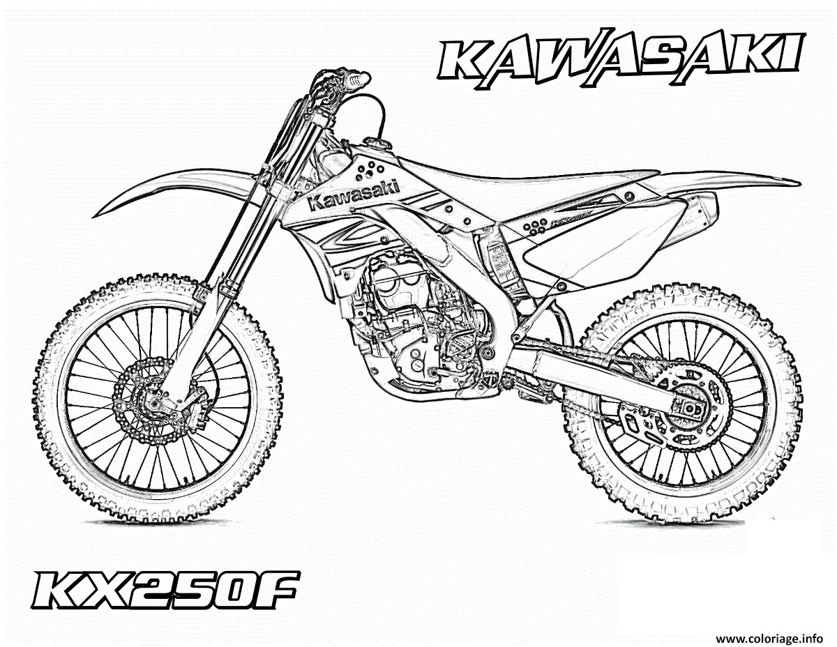 coloriage motocross ktm a imprimer