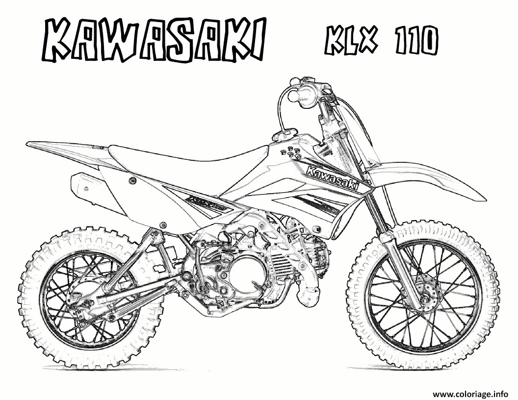 coloriage motocross freestyle