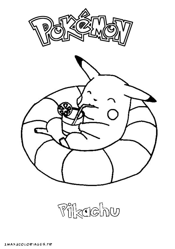 coloriage pokemon pikachu