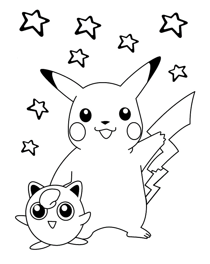 coloriage pokemon dessin pikachu sacha