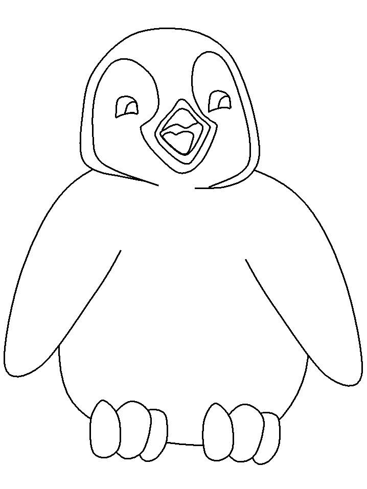 coloriage pingouin gratuit