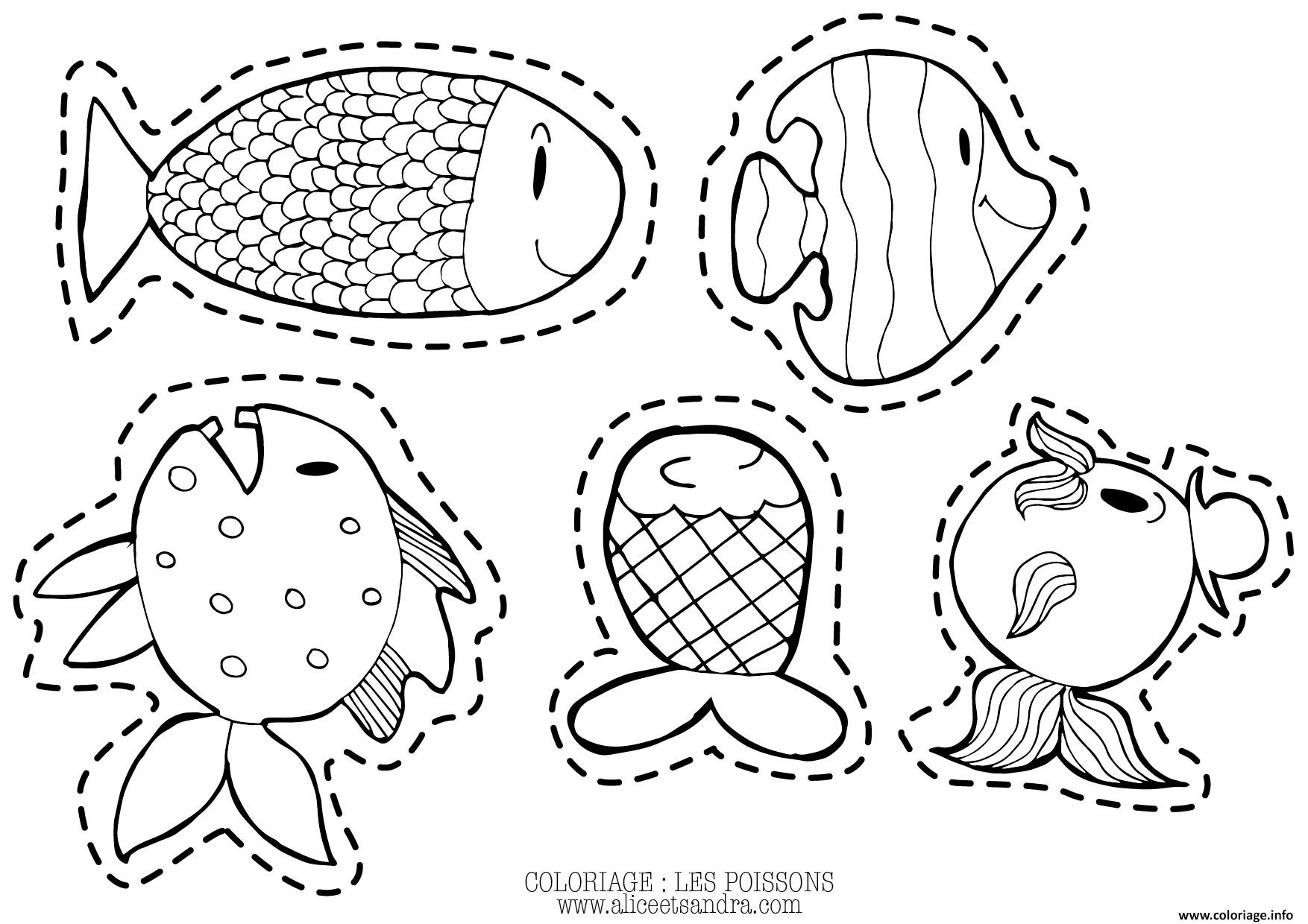dessin poisson coloriage gratuit