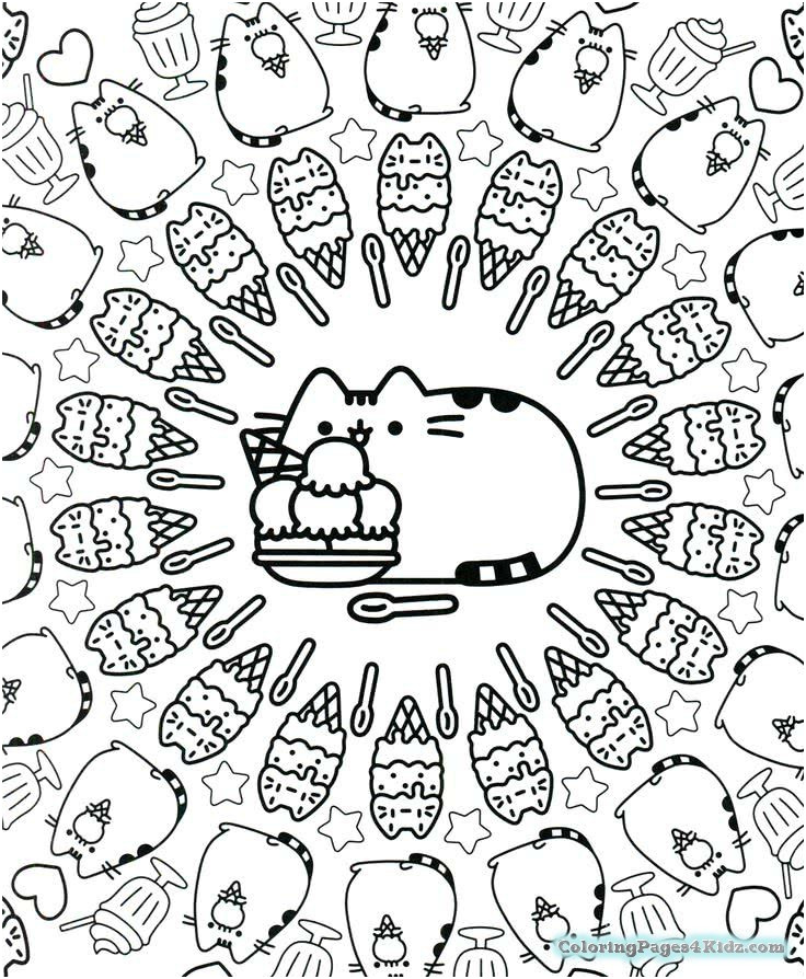 pusheen coloring pages 101