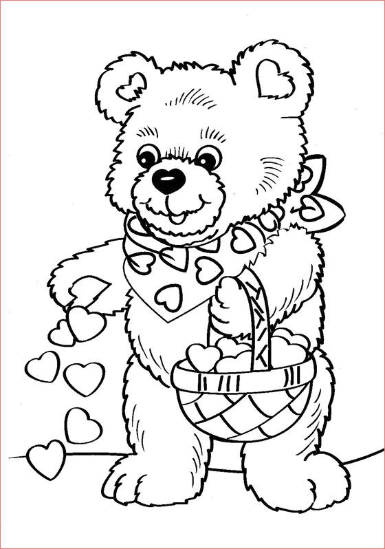 site de coloriage a imprimer gratuit ours avec coeur coloriage a colorier