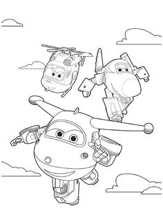 coloriage super wings donnie