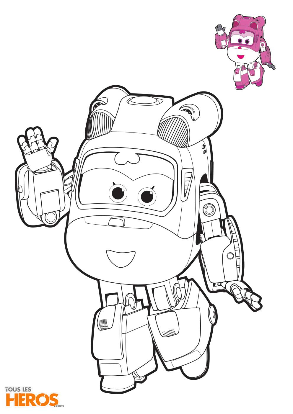 coloriages super wings