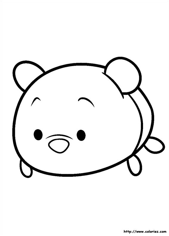 winnie the pooh tsum tsum coloring pages sketch templates