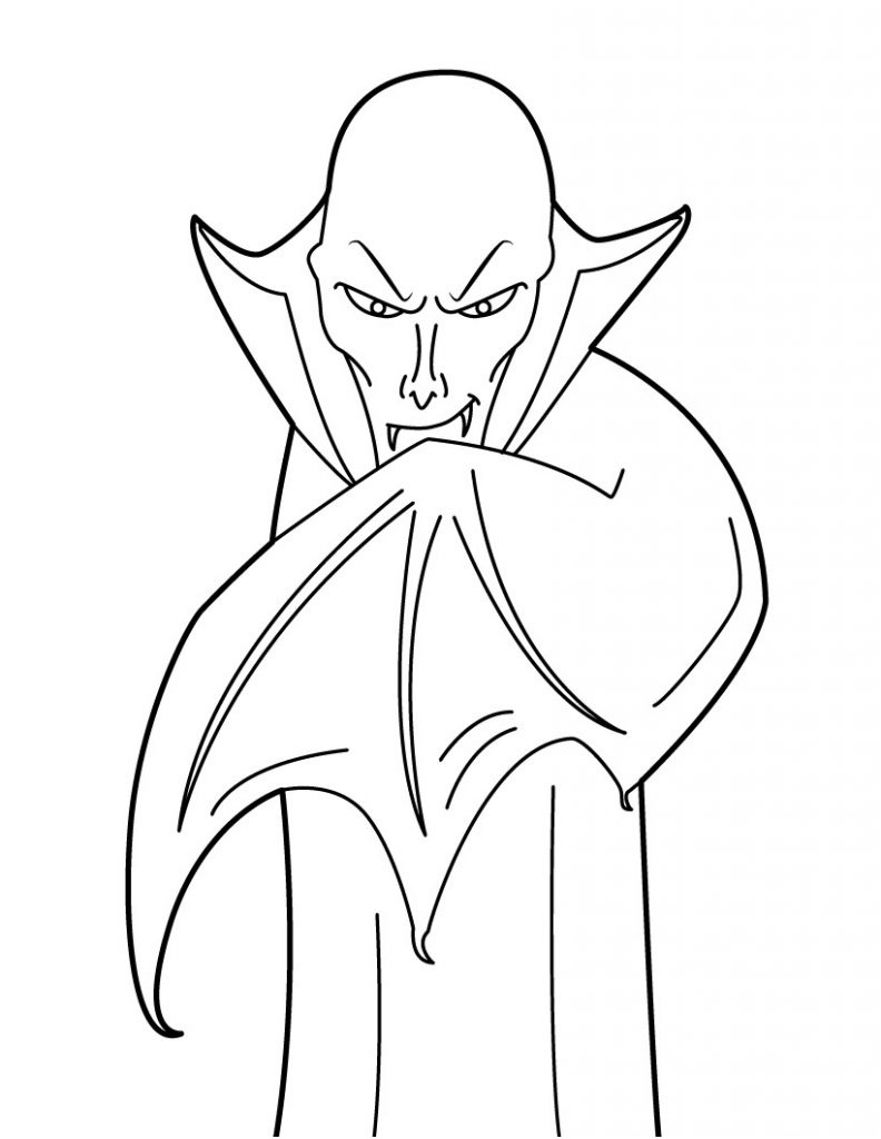 vampire coloring pages