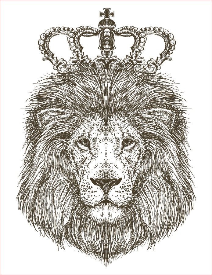 roi lion coloriage pour imprimer et dessiner