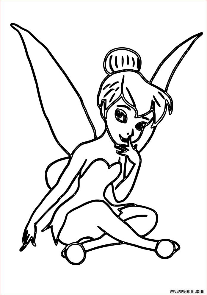 coloriage fee clochette peter pan