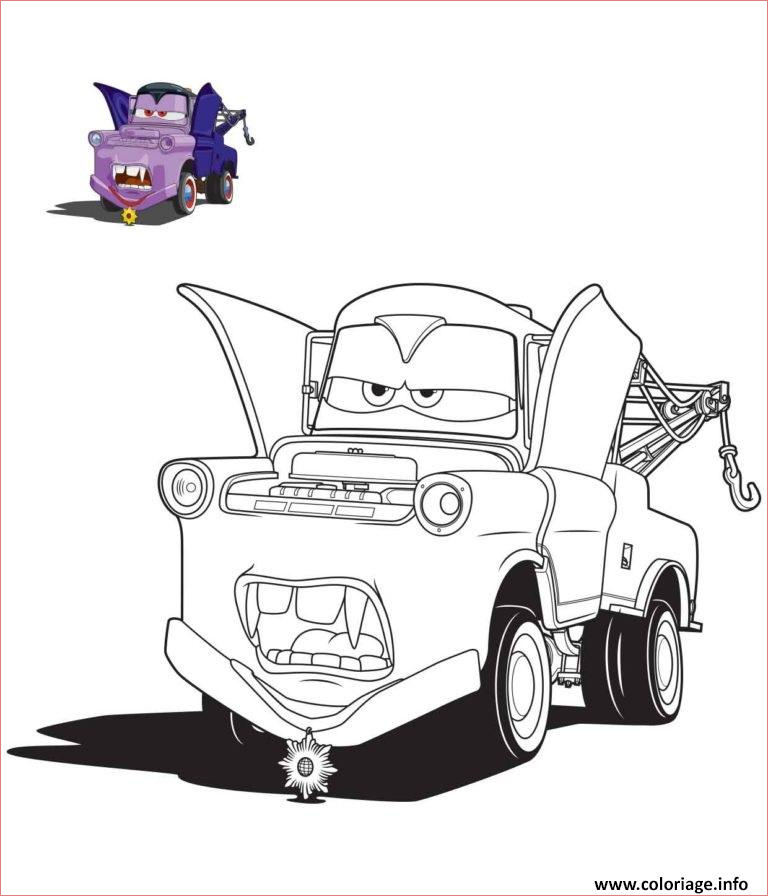 cars halloween en vampire coloriage dessin