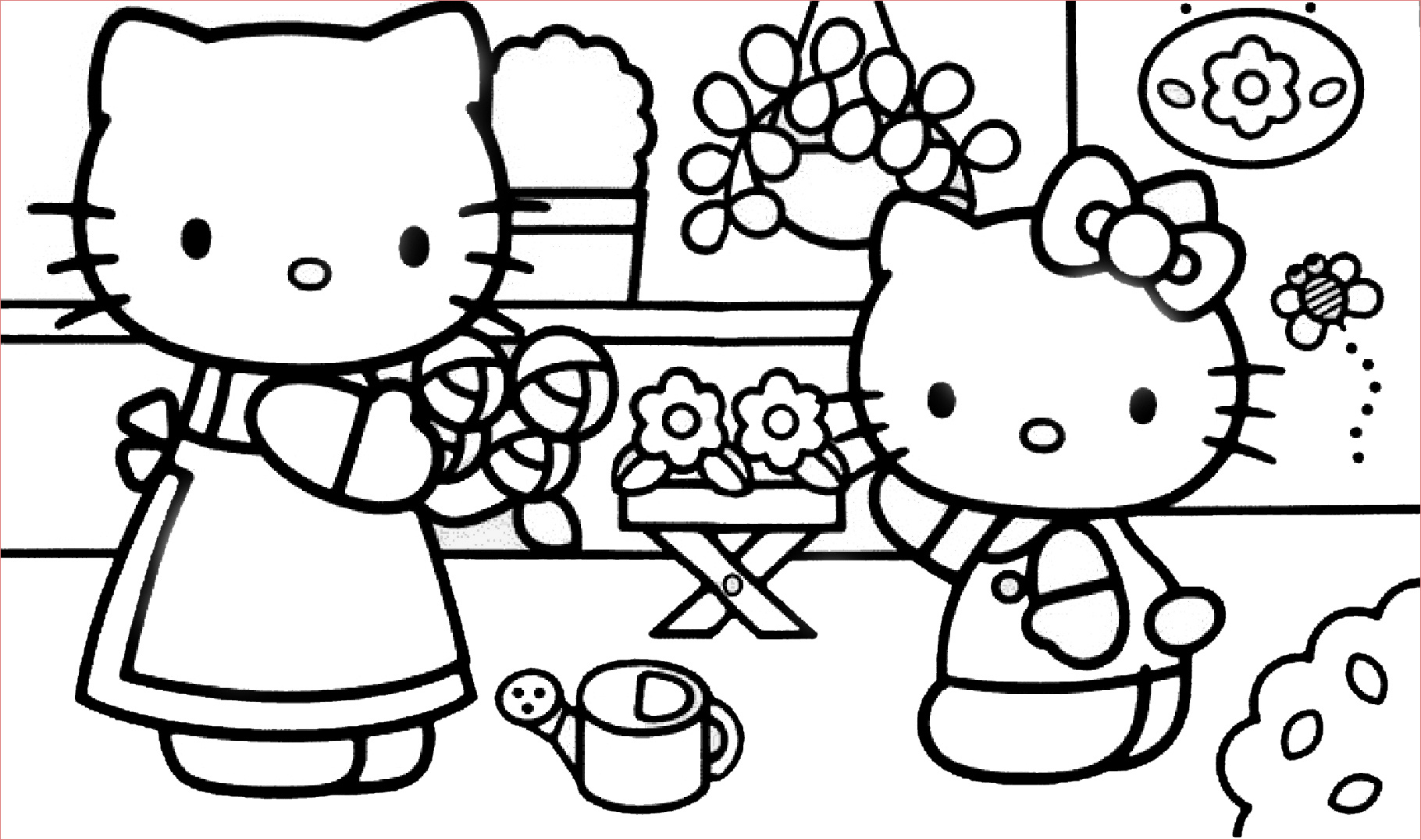 hello kitty coloring pages 05 15 garden mom