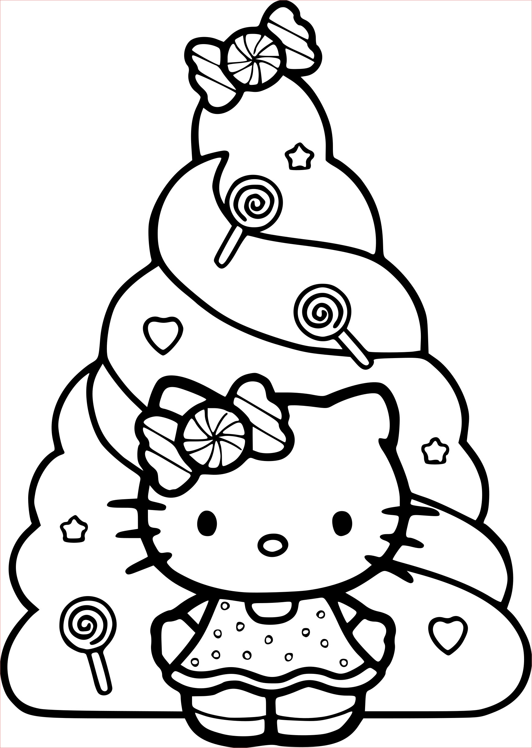 15 coloriage hello kitty noel