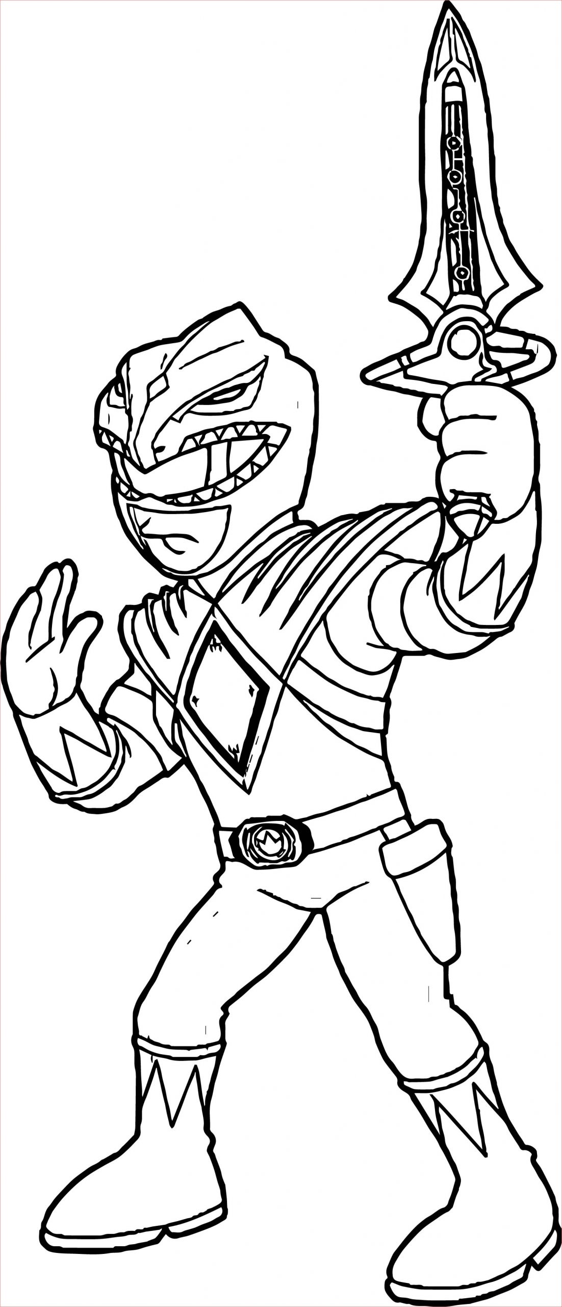 blue power ranger coloring pages