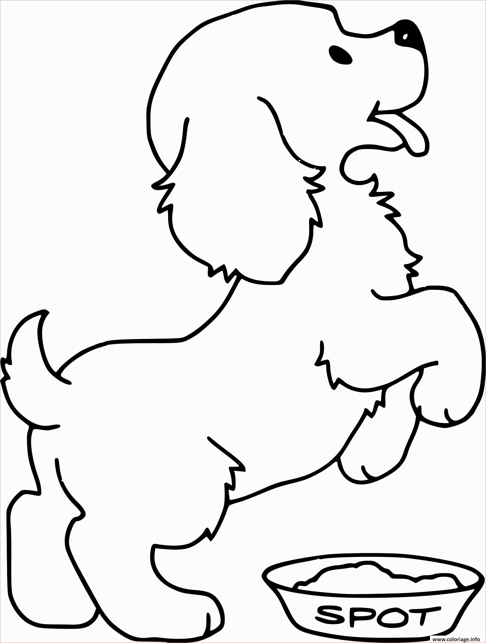 coloriage de chien nouveau dessin de chien beau dessin d animaux dessin imprimer gratuit