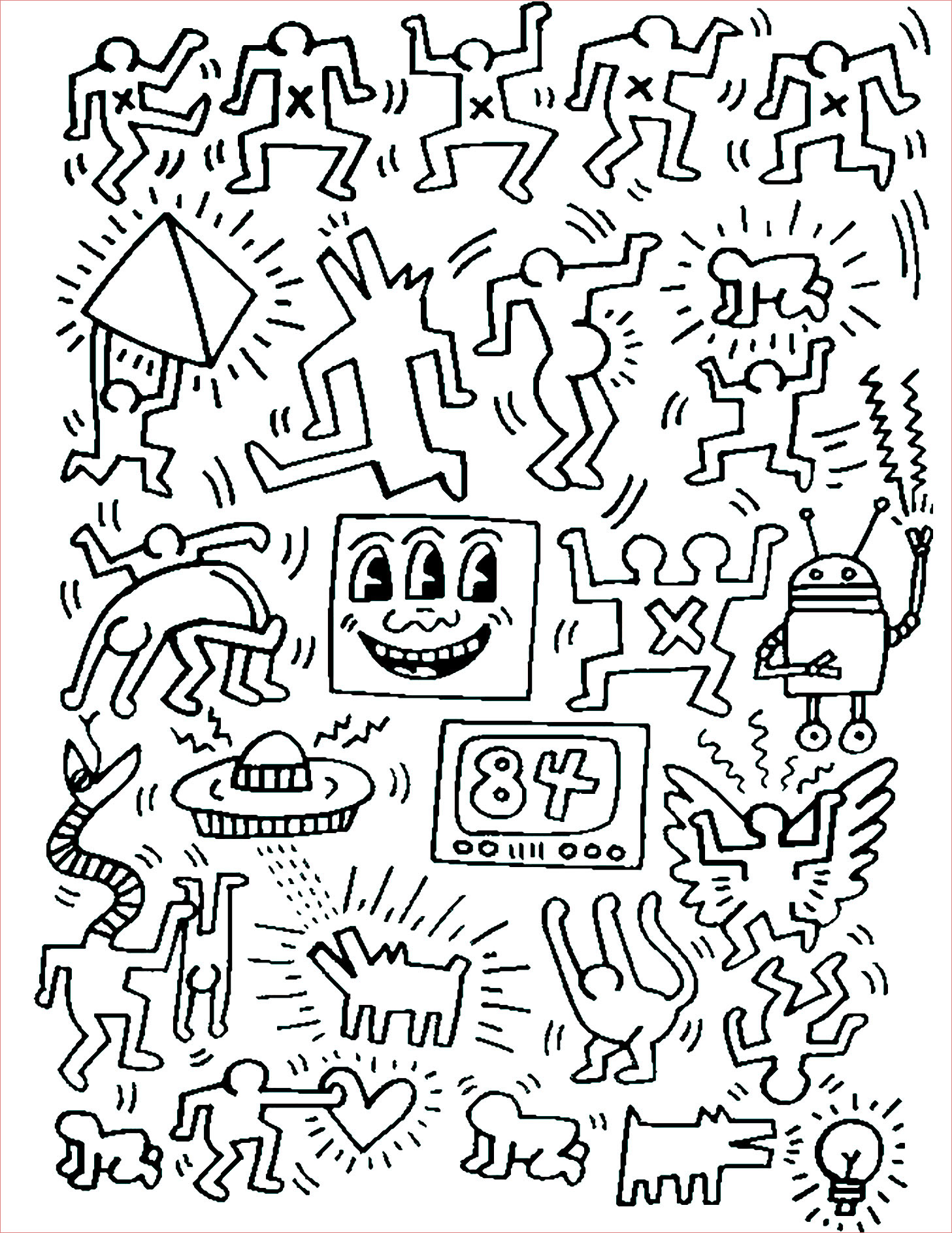 image=pop art coloriage adulte keith haring 7 1