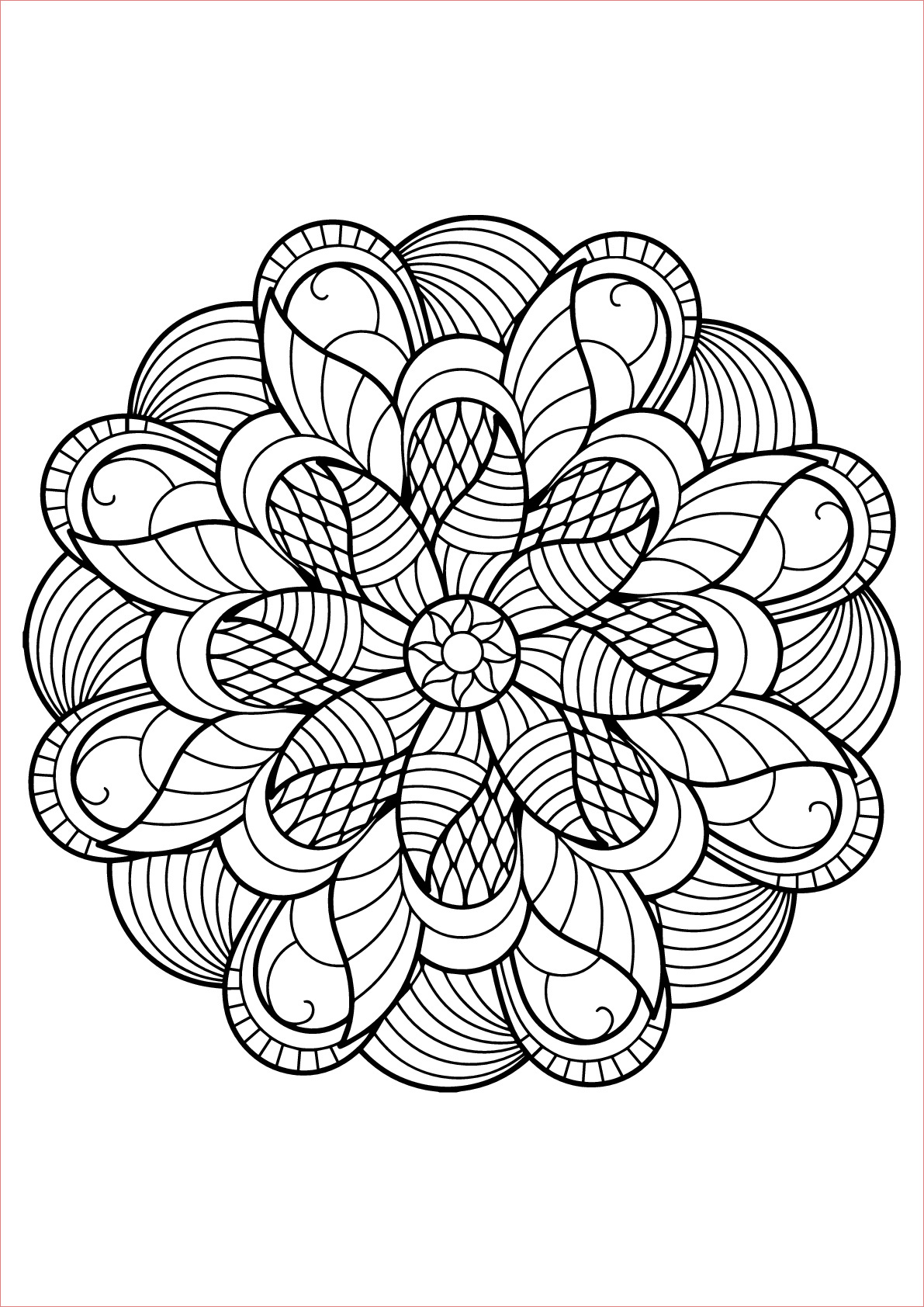 Coloriage Adulte Mandala Élégant Mandala From Free Coloring Books For Adults 6 Mandalas