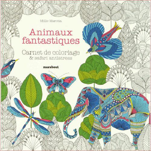 livre de coloriage pour adultes animaux fantastiques