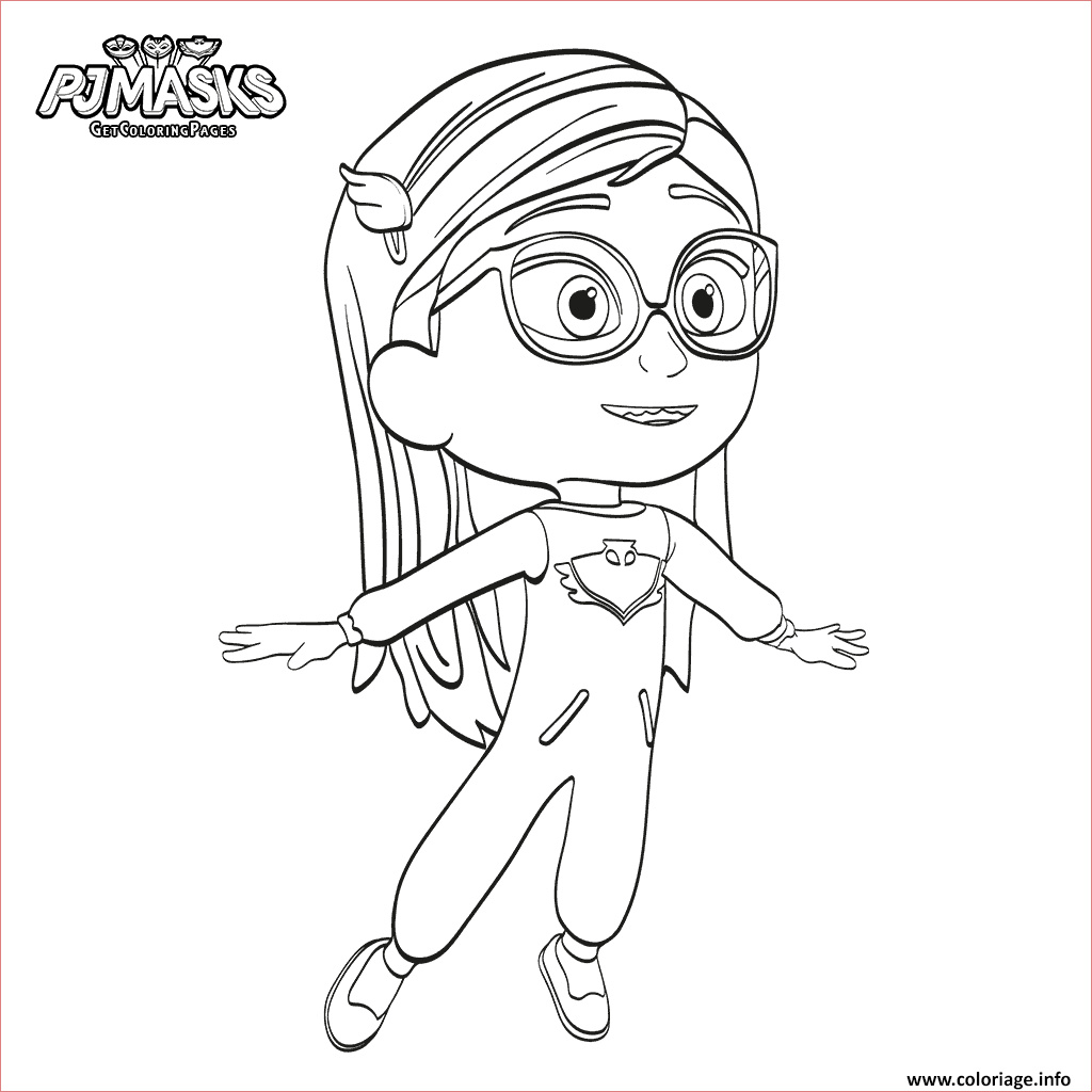 Pyjamasques Coloriage Meilleur De Coloriage Pyjamasques Pajama Hero Dessin