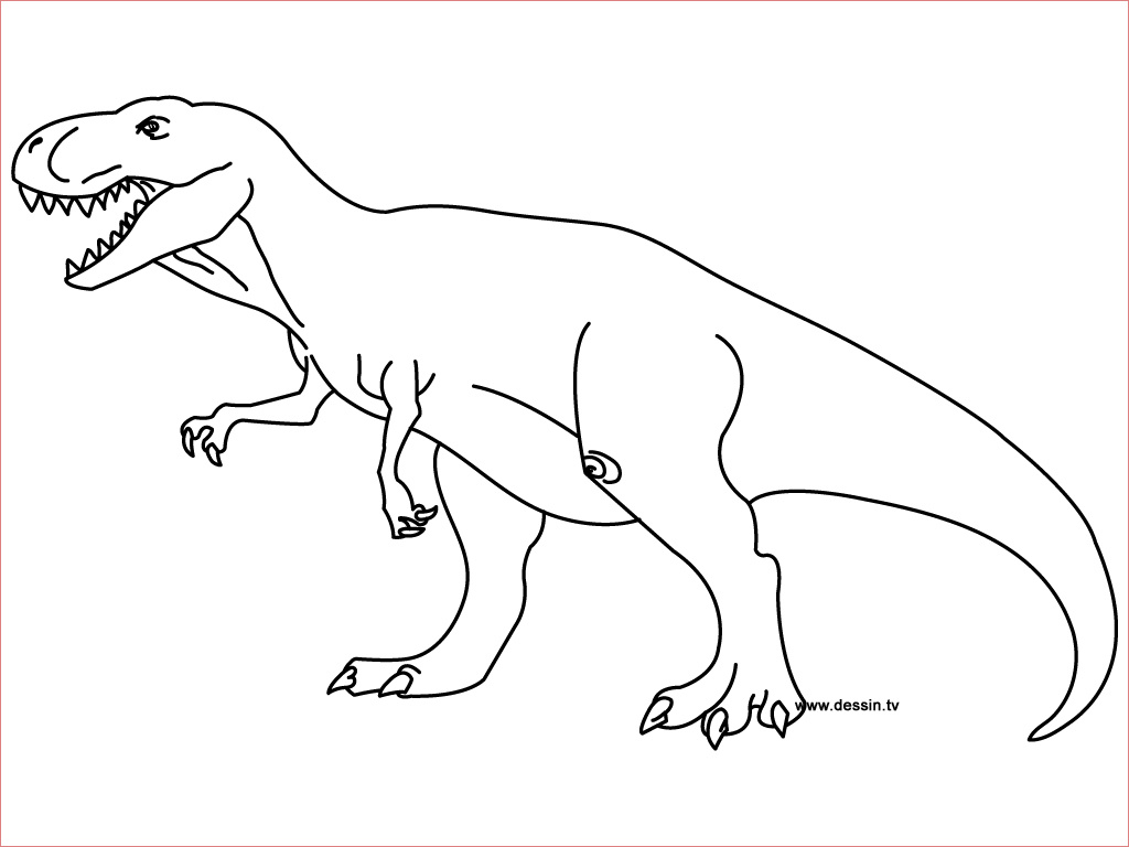 coloriage tyranosaure