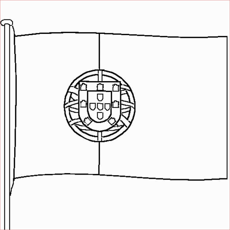 le drapeau de la r publique du portugal colorier drapeaux coloriage blason