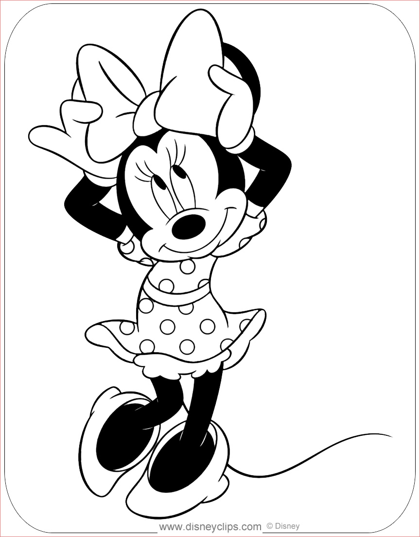 10 Plaisant Minnie Mouse Coloriage Pictures COLORIAGE