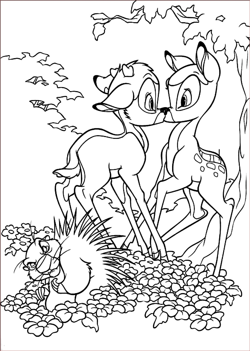luxe coloriage bambi imprimer