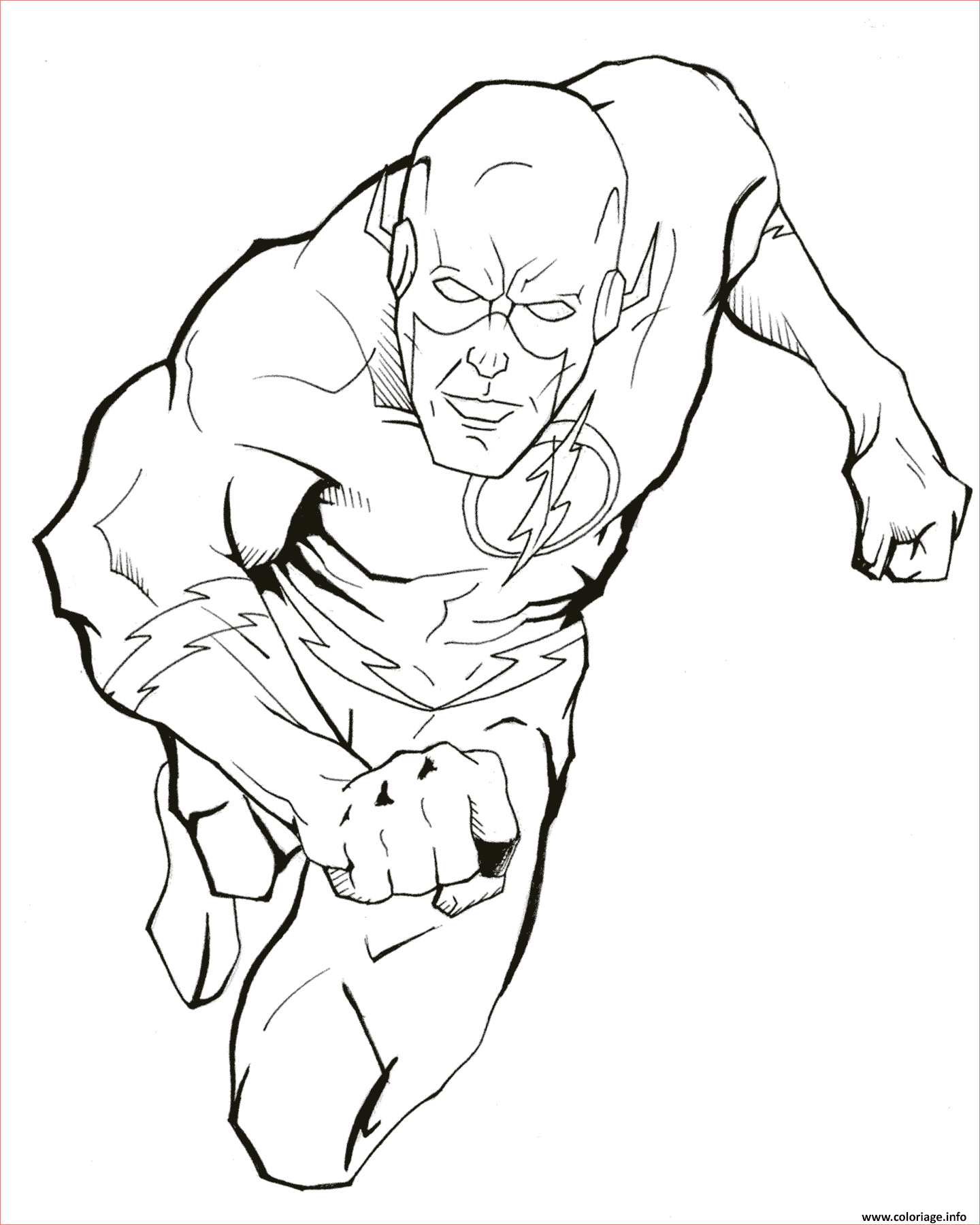 flash super heros hd coloriage
