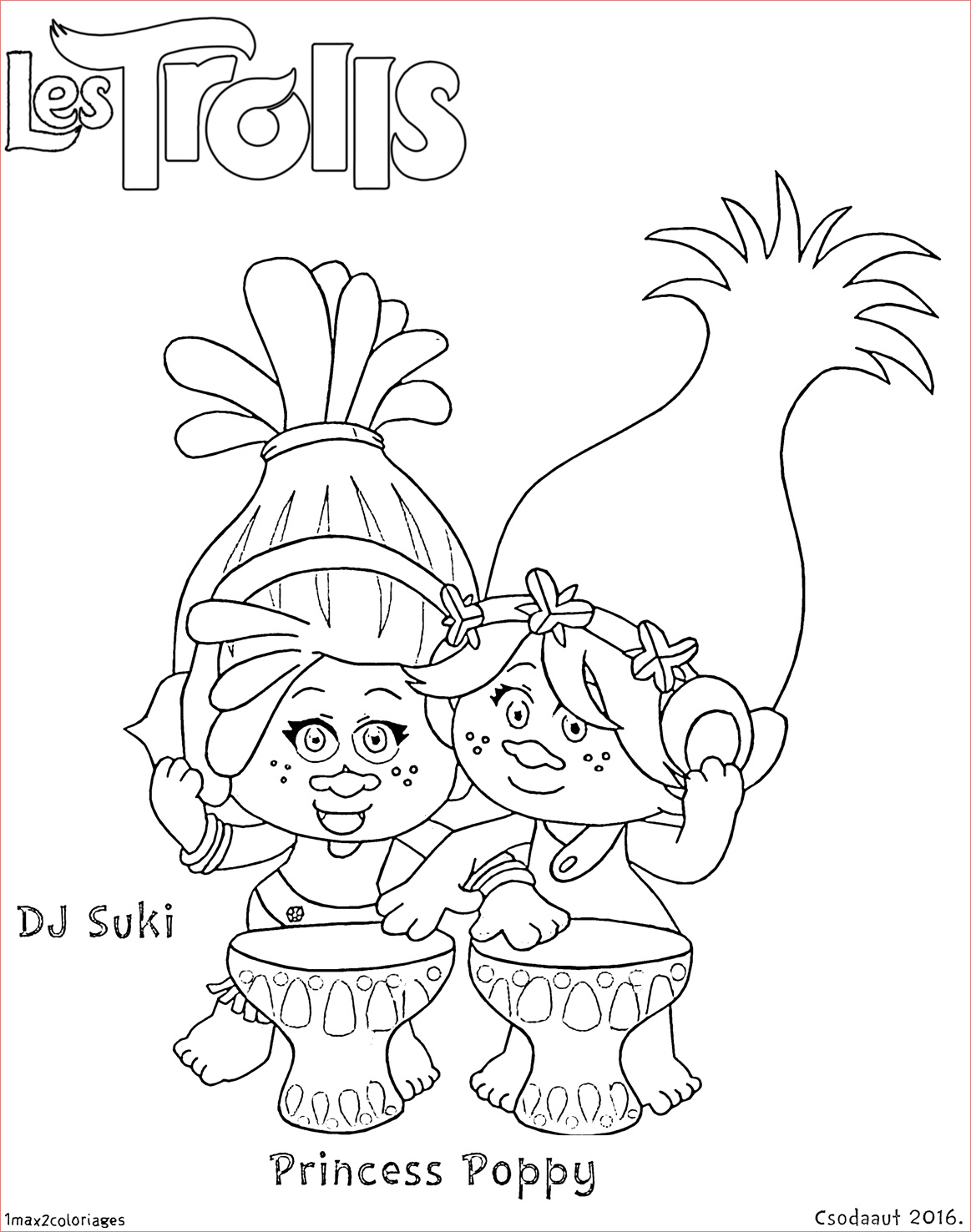 poppy troll coloring pages sketch templates