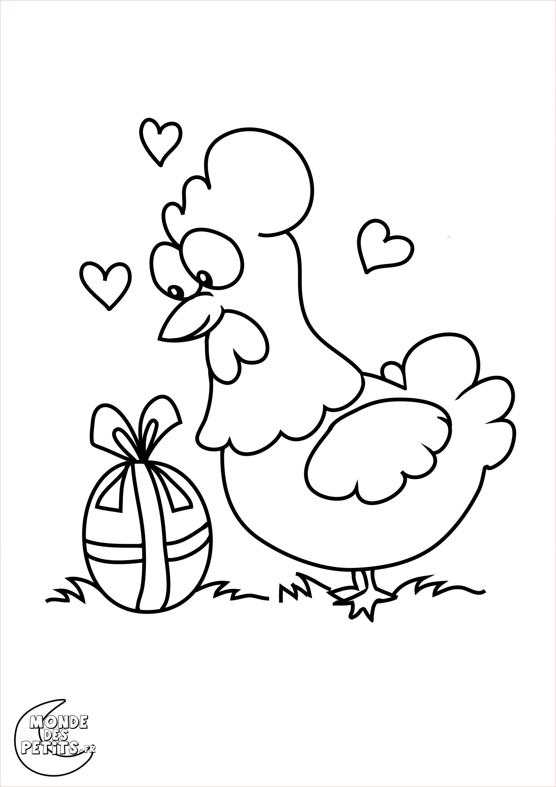 meilleur de coloriage poule et poussin