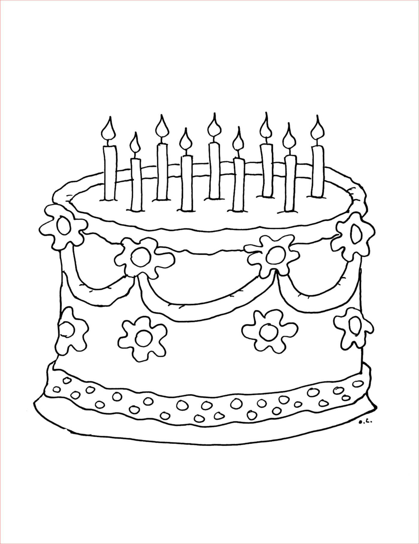 image=birthdays Coloring for kids birthdays 1