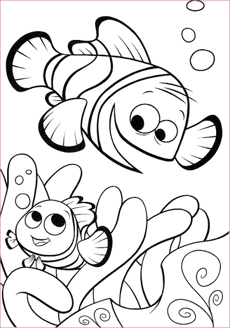 disney finding nemo fish coloring pages